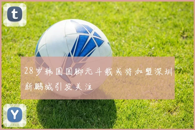 28岁韩国国脚元斗载或将加盟深圳新鹏城引发关注